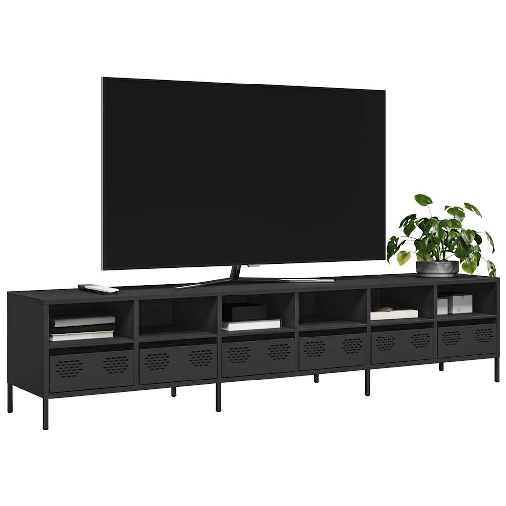 Tv-Bord 101,5X39X43,5 Cm Koldvalset Stål