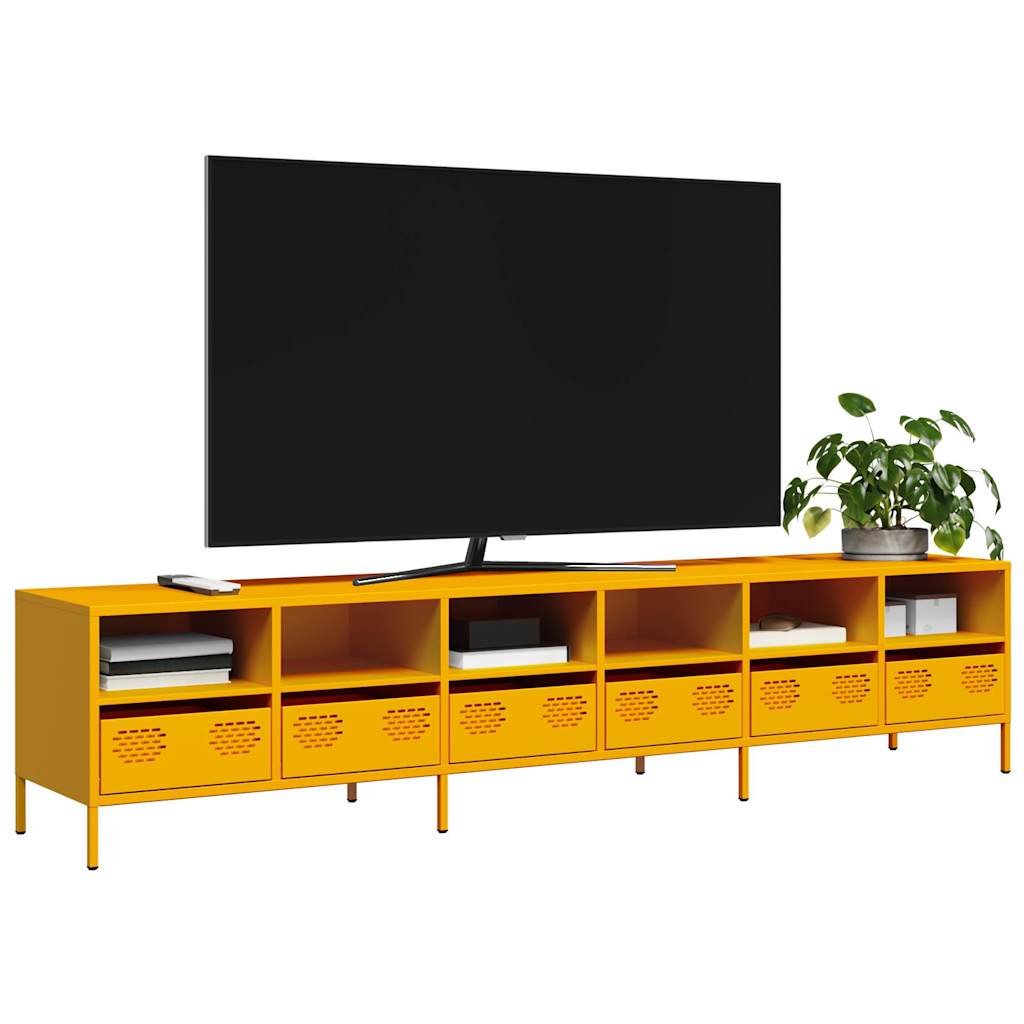 Tv-Bord 101,5X39X43,5 Cm Koldvalset Stål