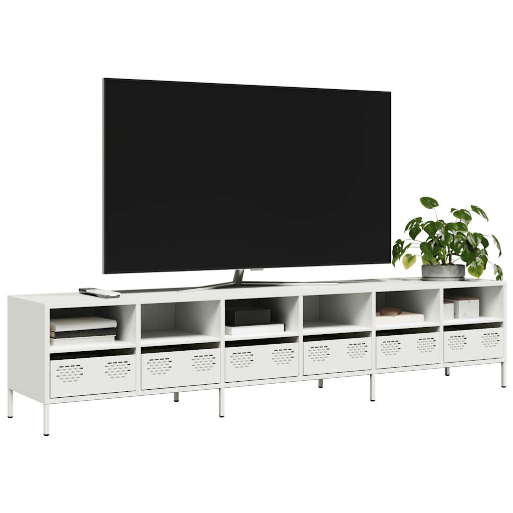 Tv-Bord 101,5X39X43,5 Cm Koldvalset Stål
