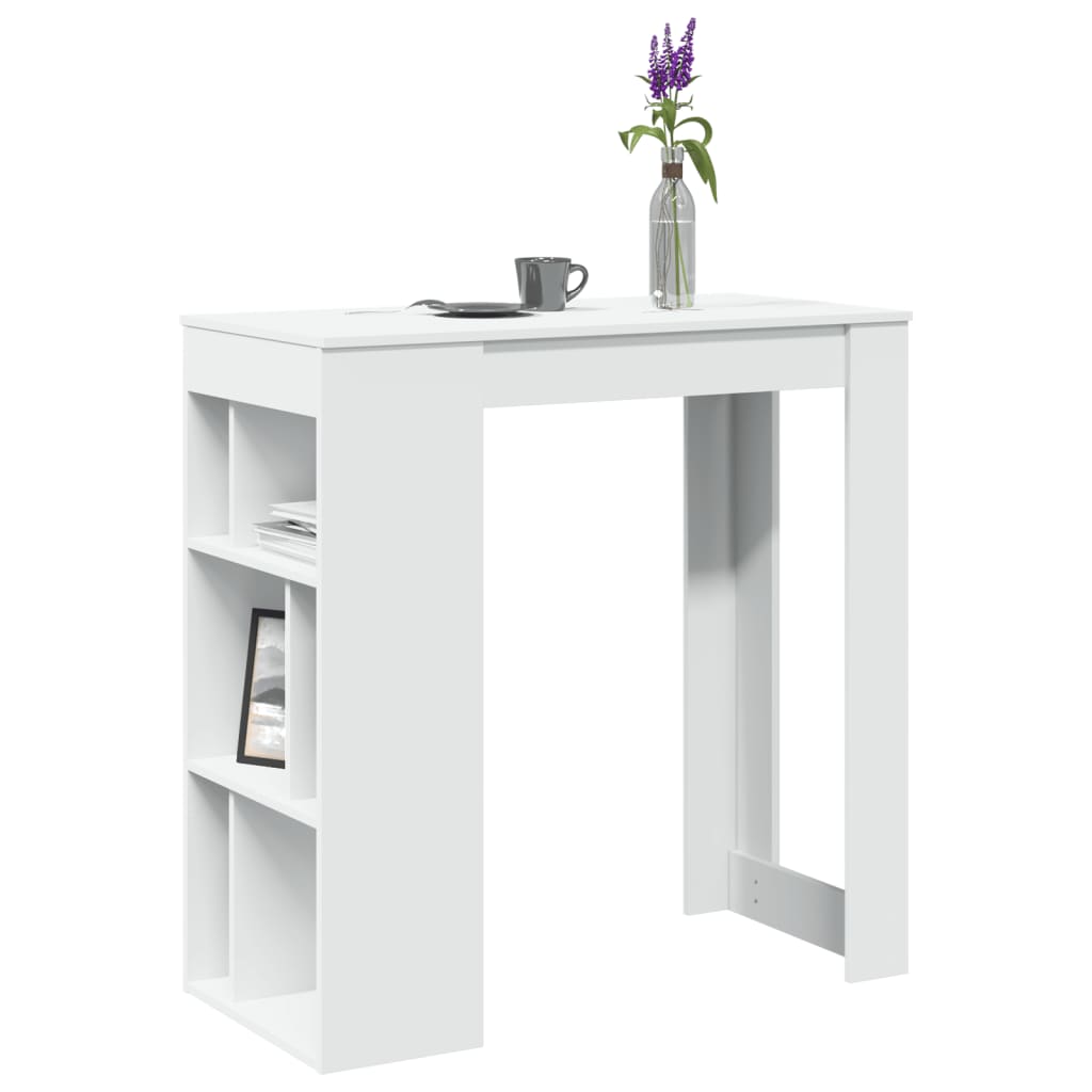 Barbord M. Stativer 102X50X103,5 Cm Konstrueret Træ Egetræslook