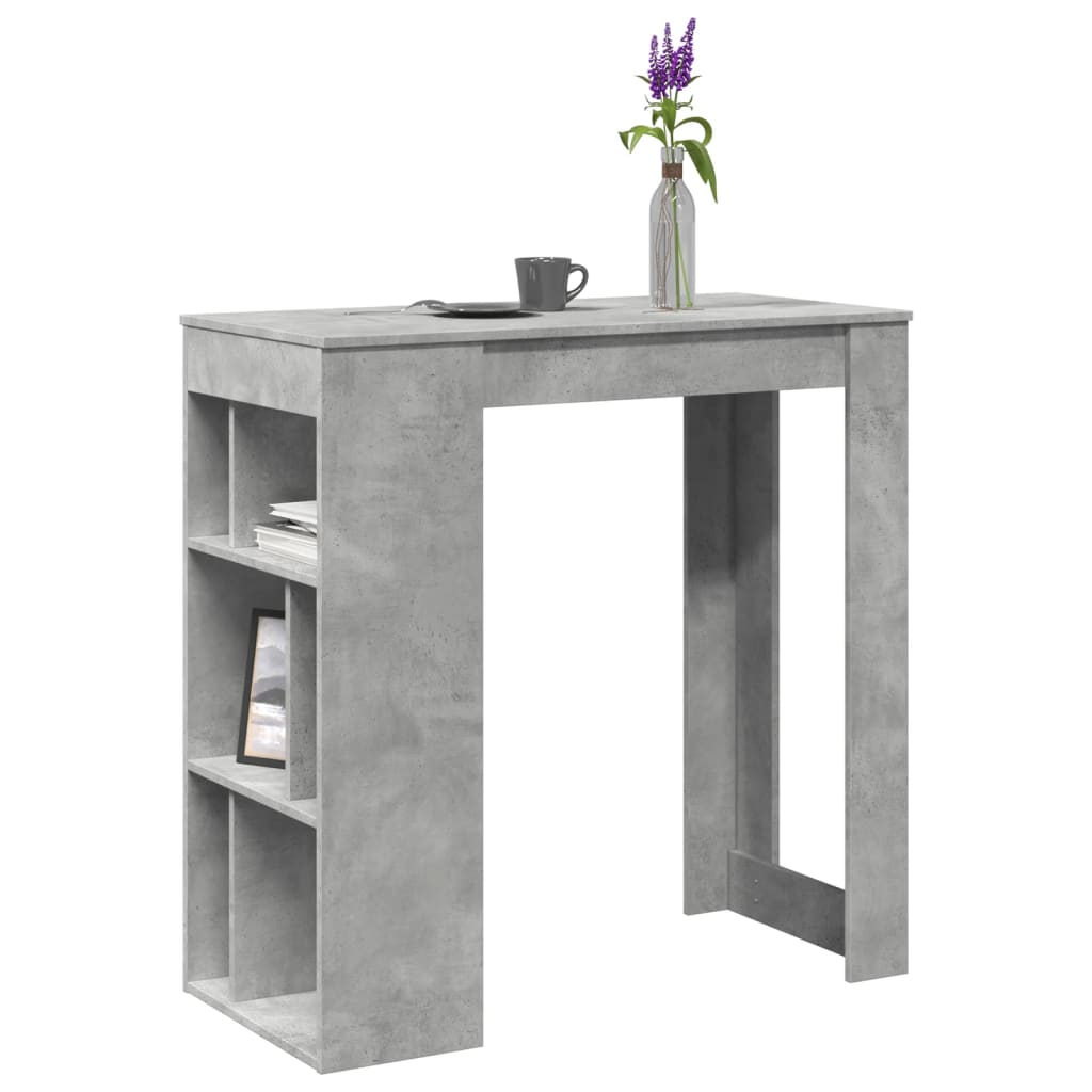 Barbord M. Stativer 102X50X103,5 Cm Konstrueret Træ Egetræslook