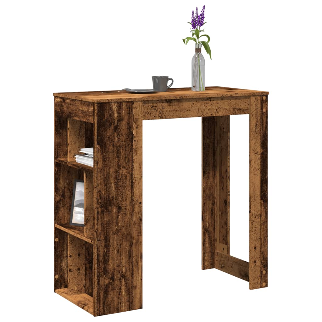 Barbord M. Stativer 102X50X103,5 Cm Konstrueret Træ Egetræslook
