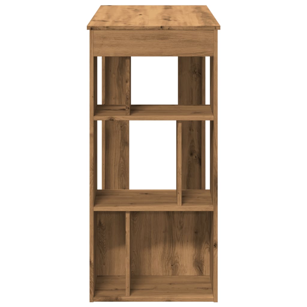 Barbord M. Stativer 102X50X103,5 Cm Konstrueret Træ Egetræslook