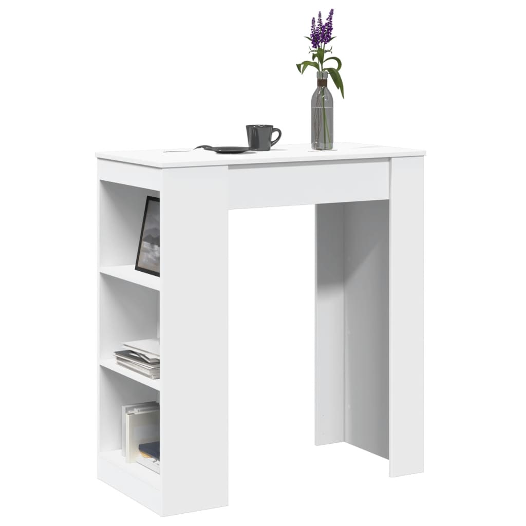 Barbord M. Stativer 95X47X103,5 Cm Konstrueret Træ Egetræslook