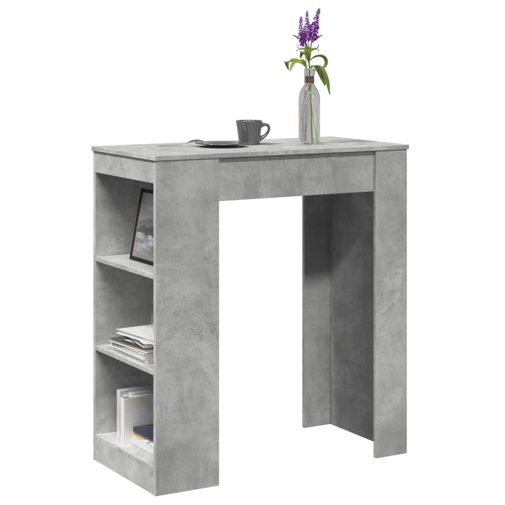 Barbord M. Stativer 95X47X103,5 Cm Konstrueret Træ Egetræslook