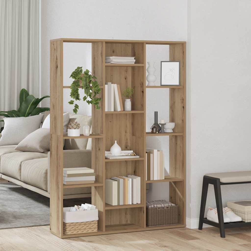 Rumdeler/Bogreol 100X24X140 Cm Konstrueret Træ