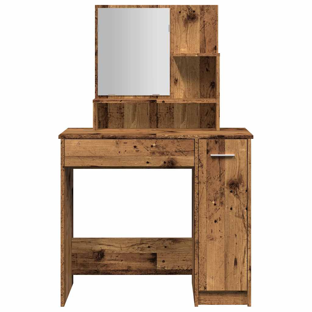 Makeupbord Med Spejl 86,5X35X136 Cm -Look