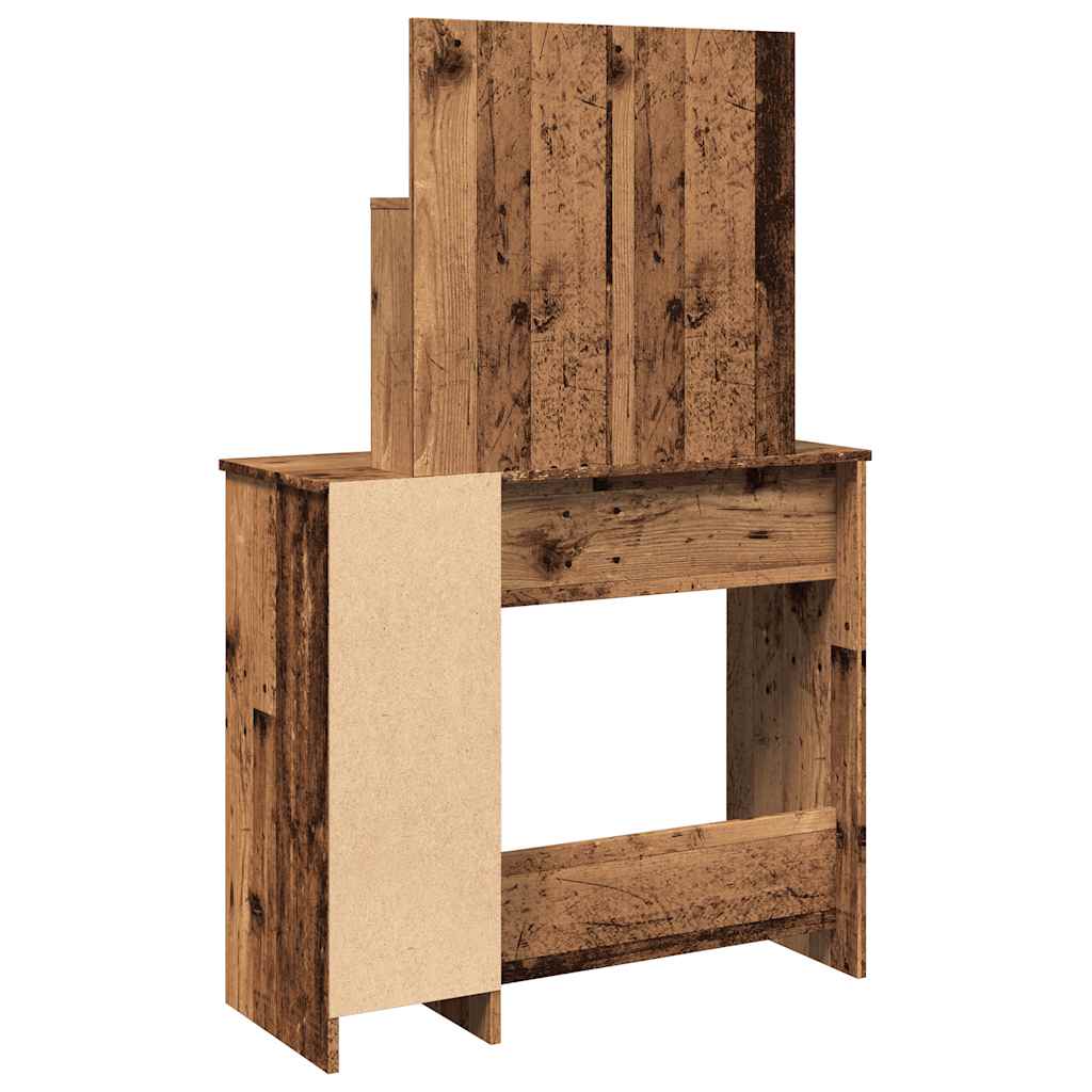 Makeupbord Med Spejl 86,5X35X136 Cm -Look