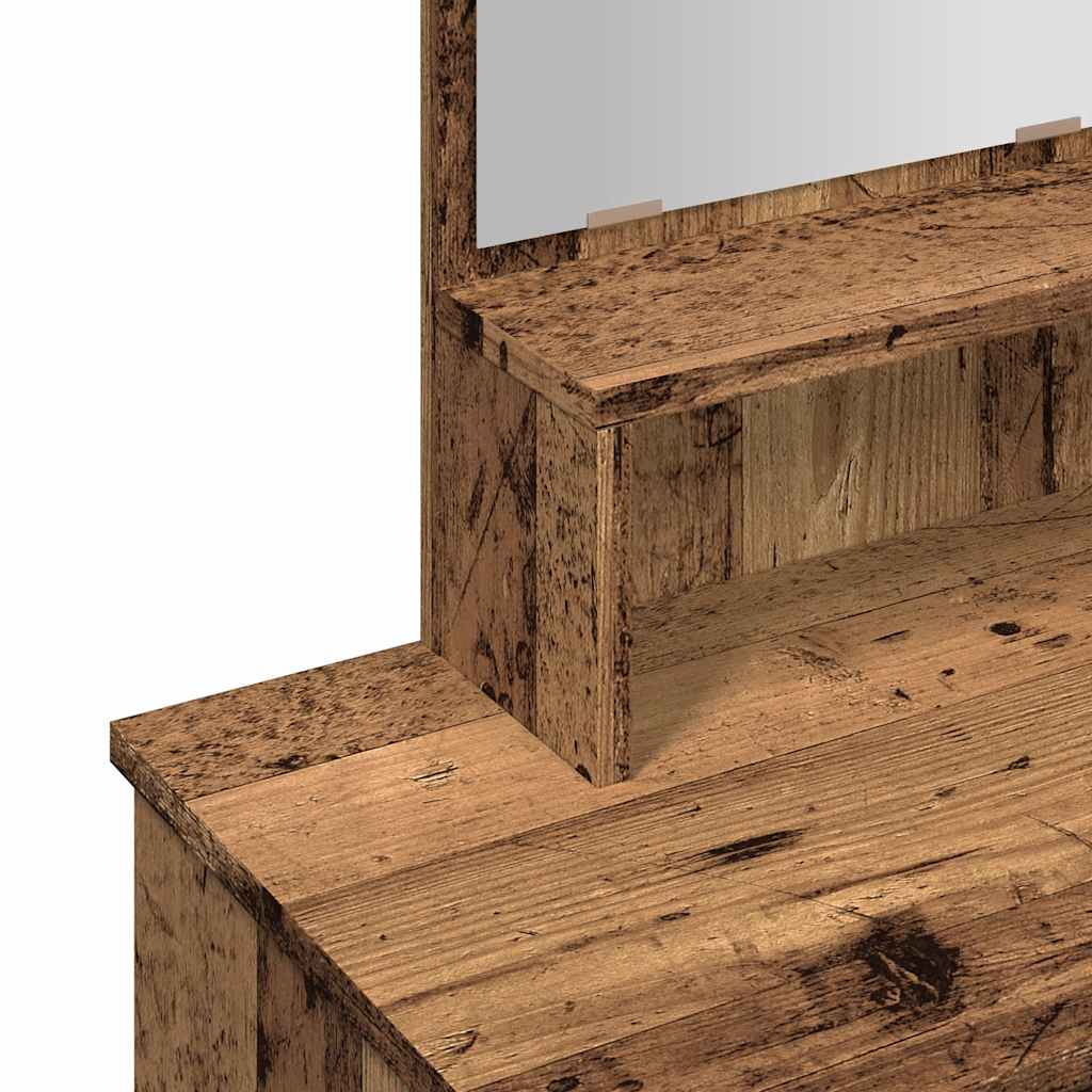 Makeupbord Med Spejl 86,5X35X136 Cm -Look