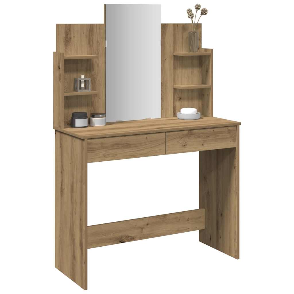 Makeupbord Med Spejl 96X39X142 Cm