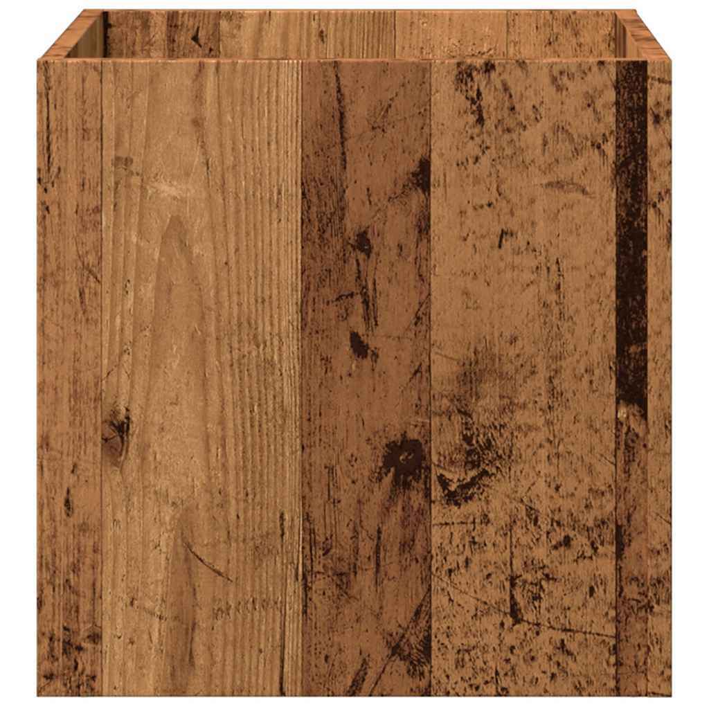 Plantekasse 40X40X40 Cm Konstrueret Træ -Look