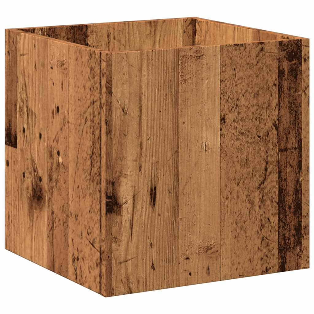 Plantekasse 40X40X40 Cm Konstrueret Træ -Look