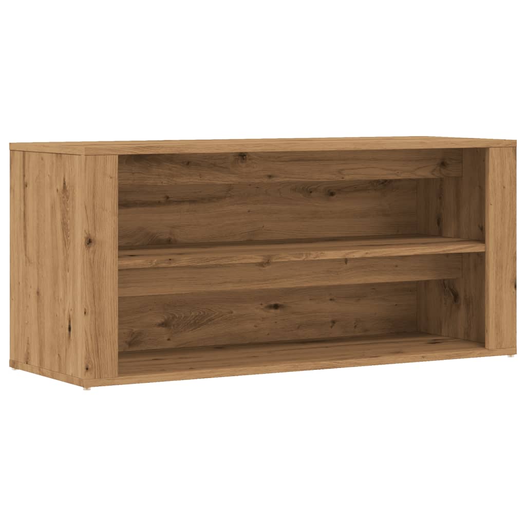 Skobænk 100X35X45 Cm Konstrueret Træ Kunsteg Artisan Eg