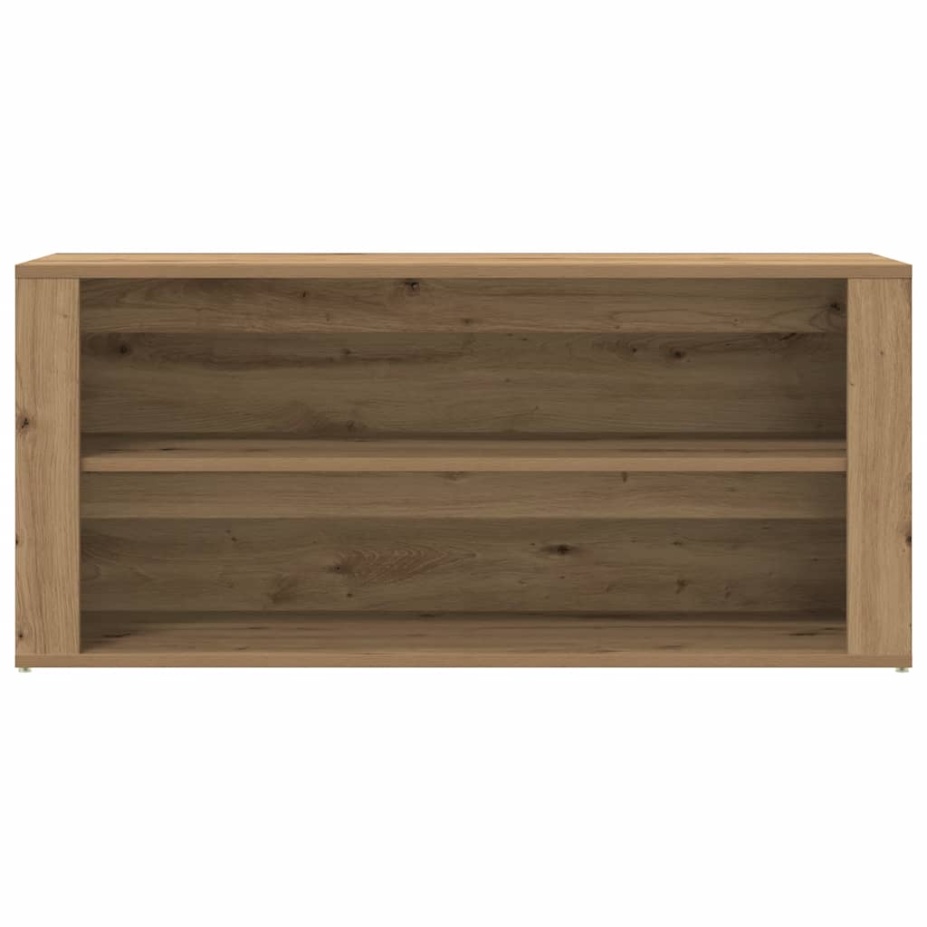 Skobænk 100X35X45 Cm Konstrueret Træ Kunsteg Artisan Eg