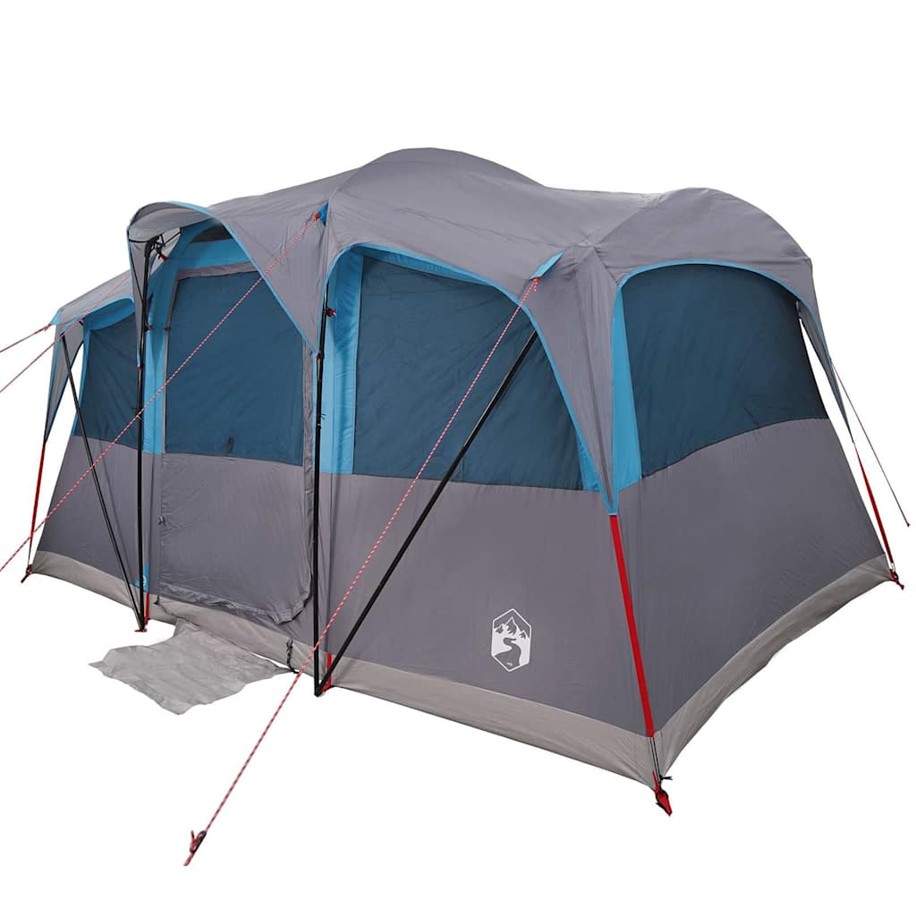 Familietelt Og Grå 435 X 255 X 216 Cm Polyester Og Stål