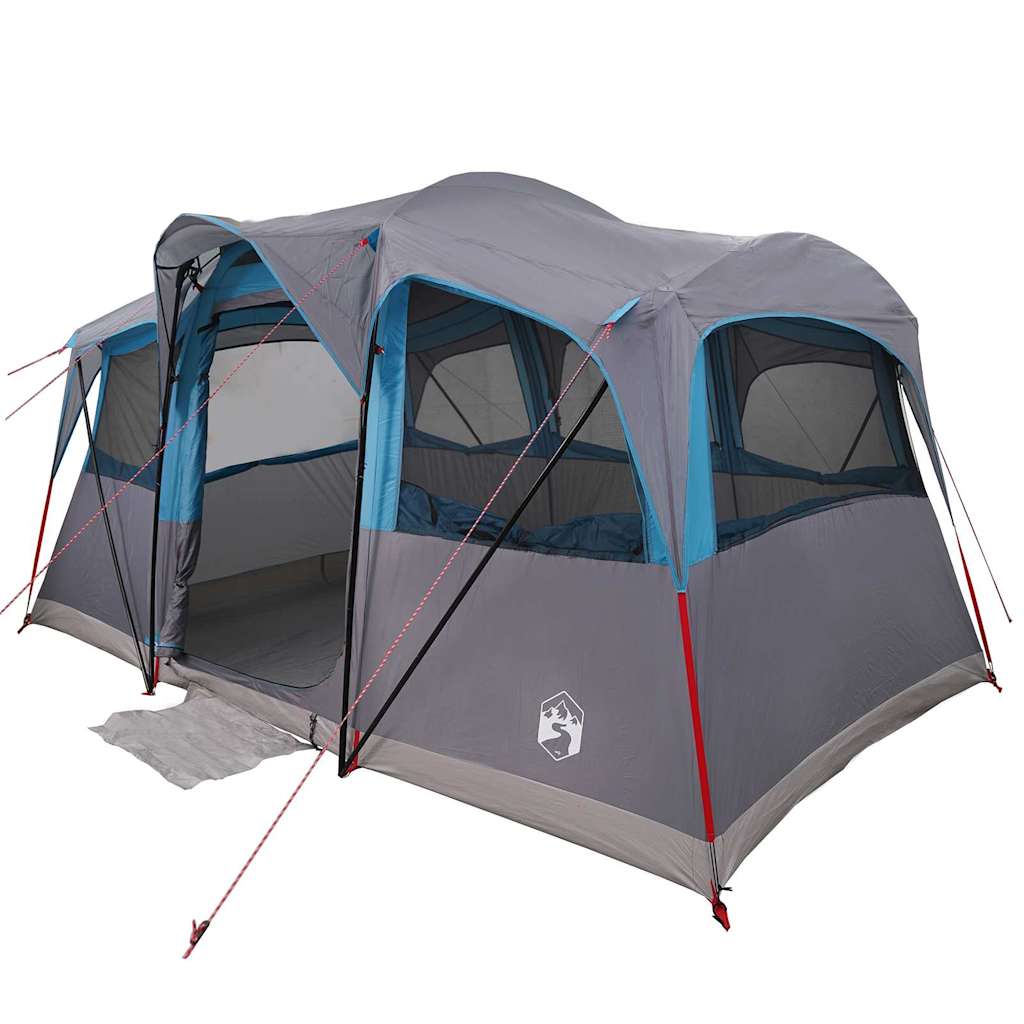 Familietelt Og Grå 435 X 255 X 216 Cm Polyester Og Stål