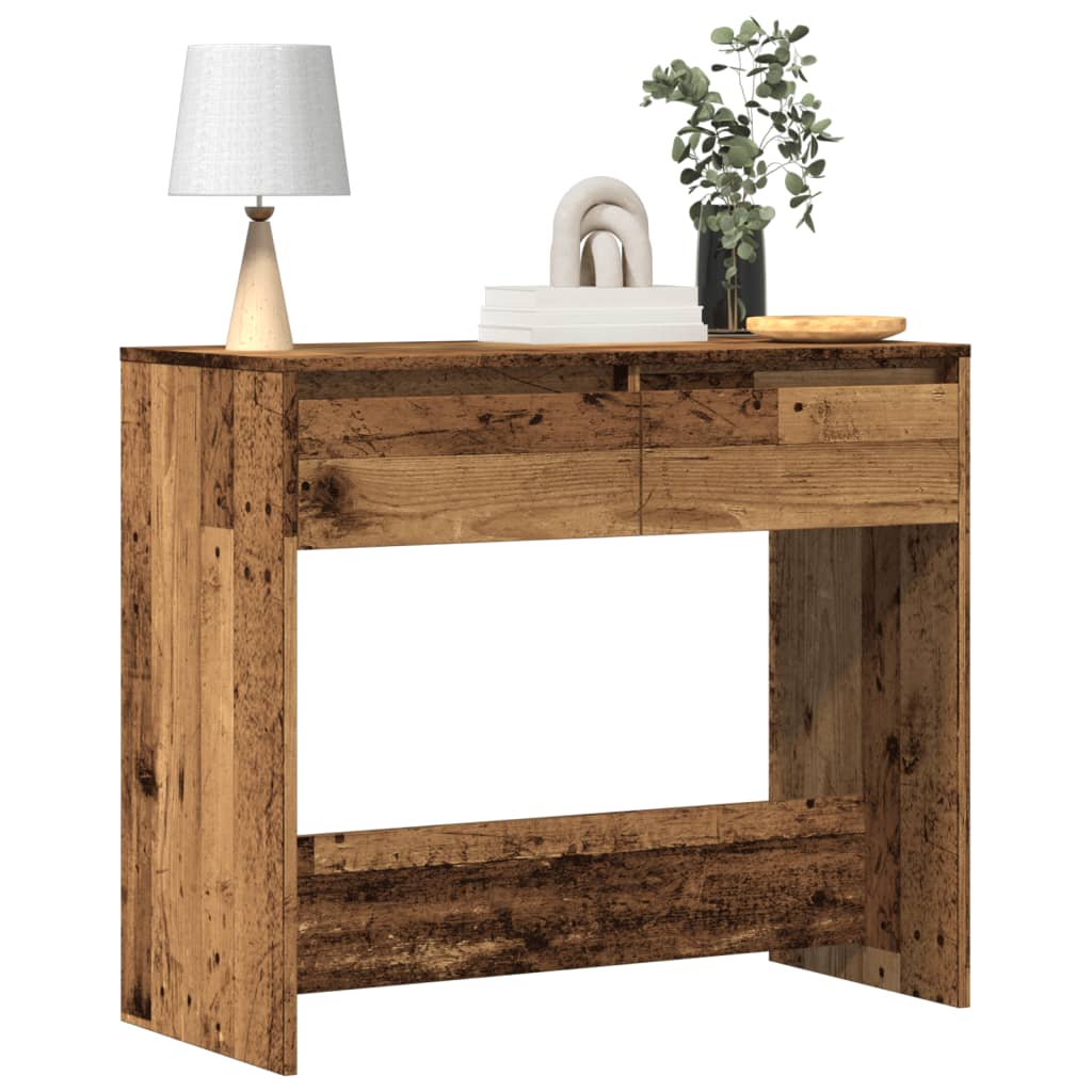 Konsolbord 89X41X76,5 Cm Konstrueret Træ Etræsfarve