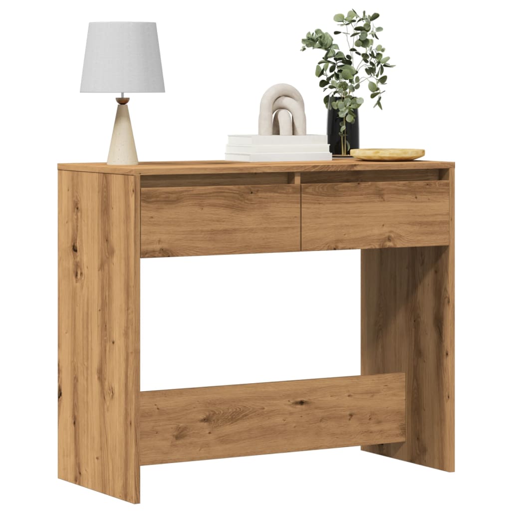 Konsolbord 89X41X76,5 Cm Konstrueret Træ Etræsfarve