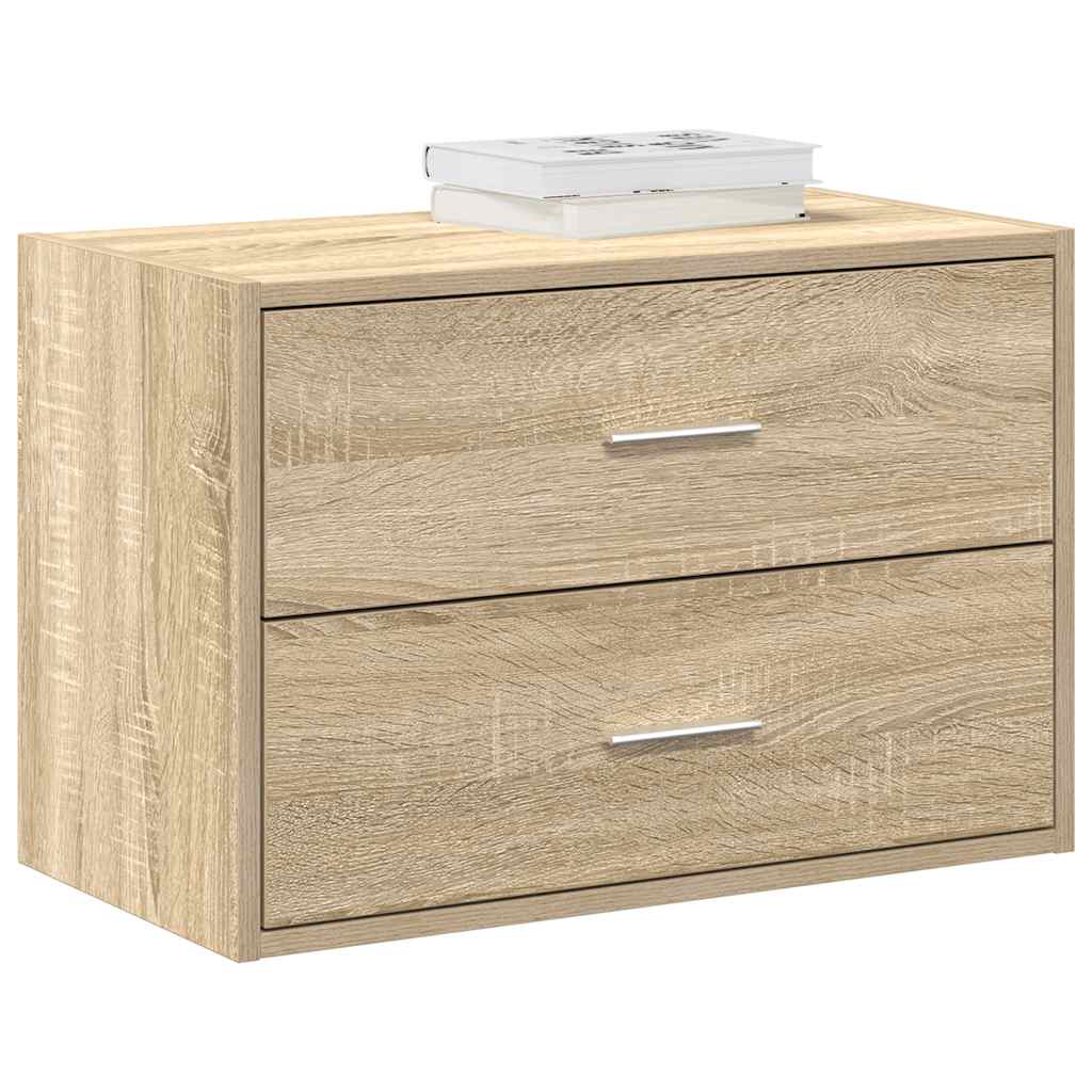 Skab Med 2 Skuffer 60X31X40 Cm Konstrueret Træ