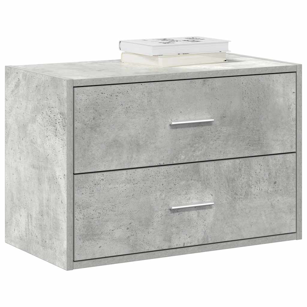 Skab Med 2 Skuffer 60X31X40 Cm Konstrueret Træ
