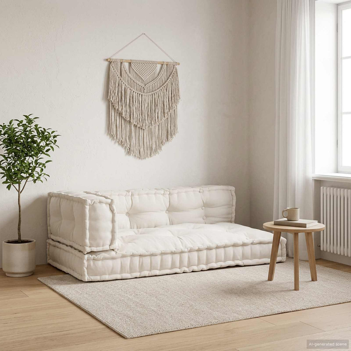 Palle Sofa Pude 3 Stk. Stof 120 X 80 X 38 Cm