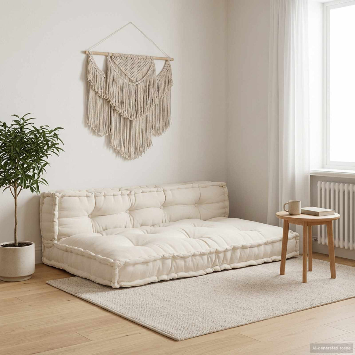 Palle Sofa Pude 3 Stk. Stof 120 X 80 X 38 Cm