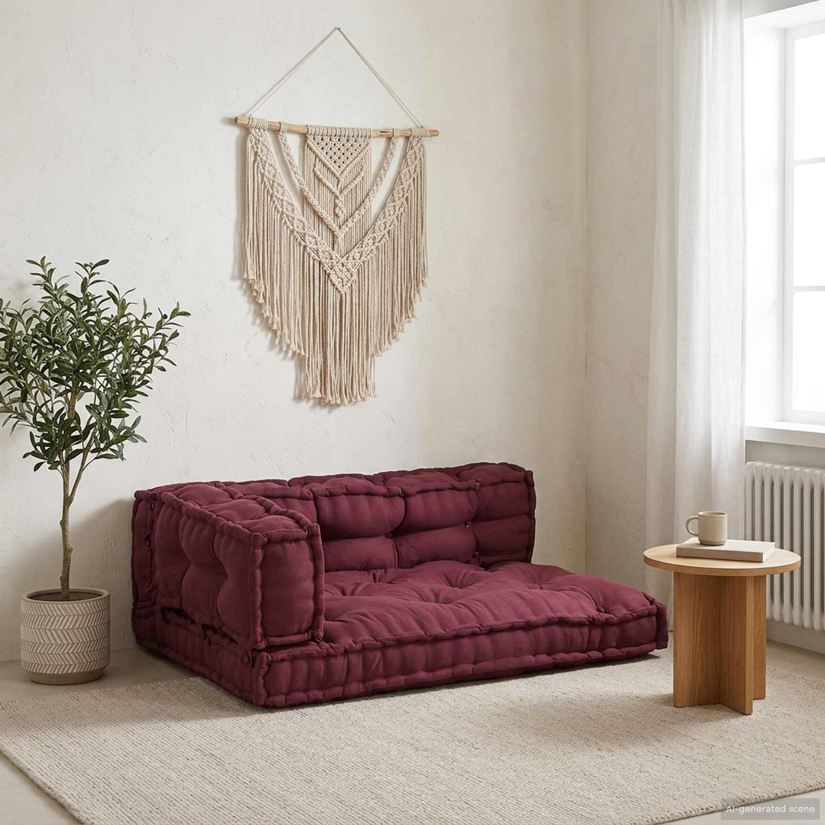 Palle Sofa Pude 3 Stk. Stof 120 X 80 X 38 Cm