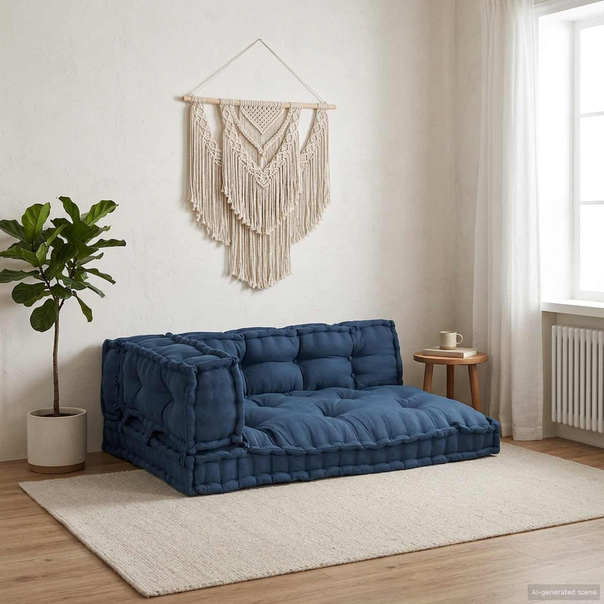 Palle Sofa Pude 3 Stk. Stof 120 X 80 X 38 Cm