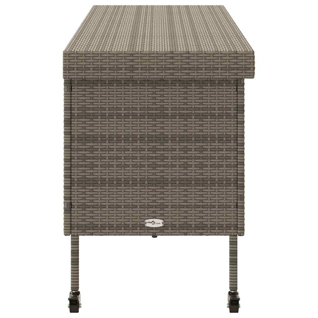 Opbevaringsboks Med Hjul Polyrattan