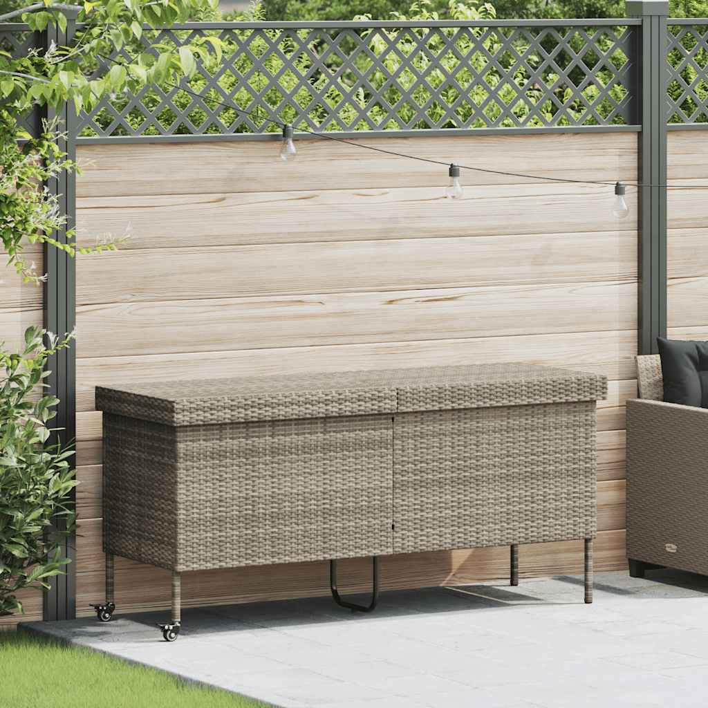 Opbevaringsboks Med Hjul Polyrattan