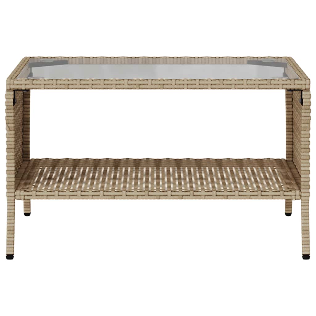 2-Personers Sofa Med Hynder Og Bord Polyrattan