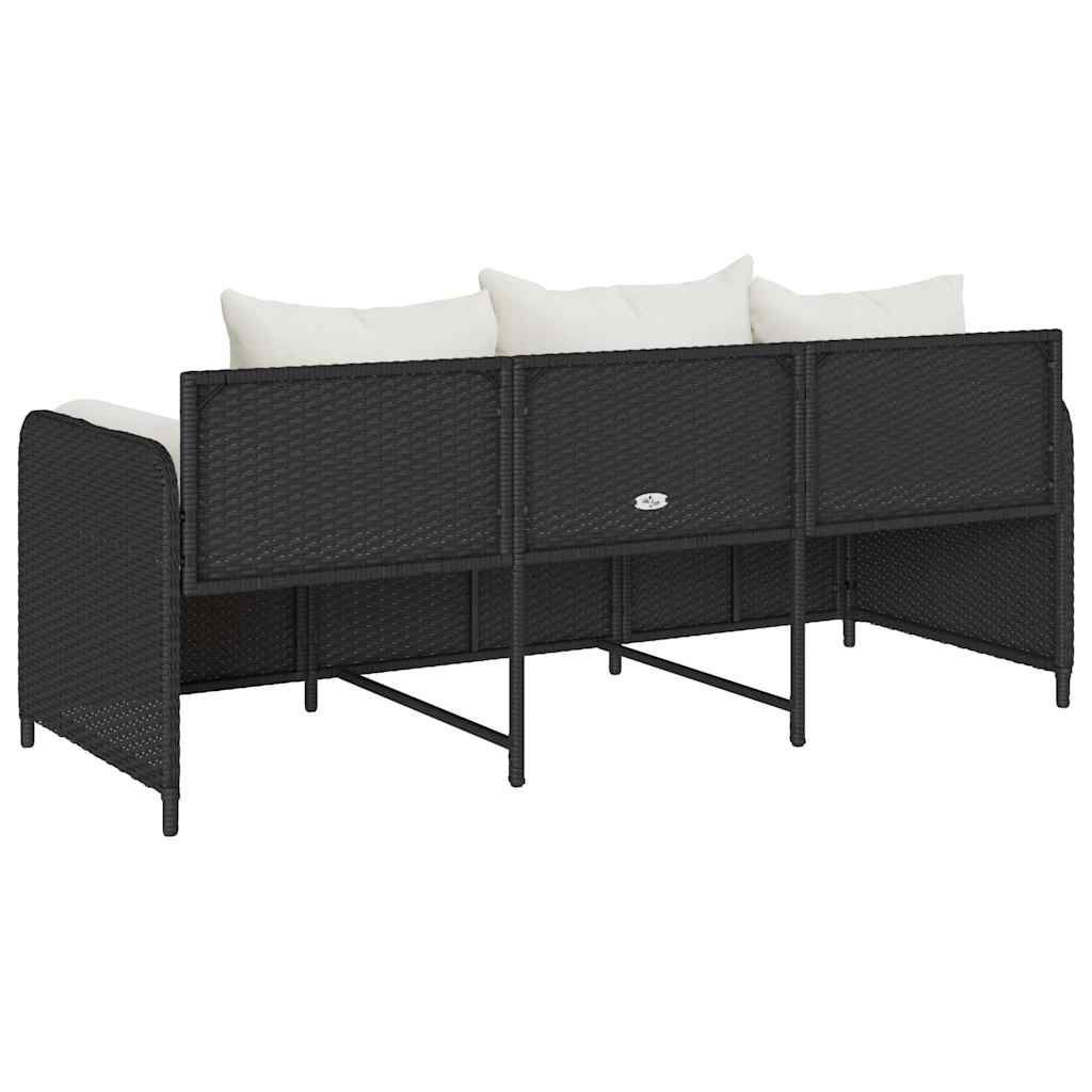 3-Personers Havesofa Med Hynder Polyrattan