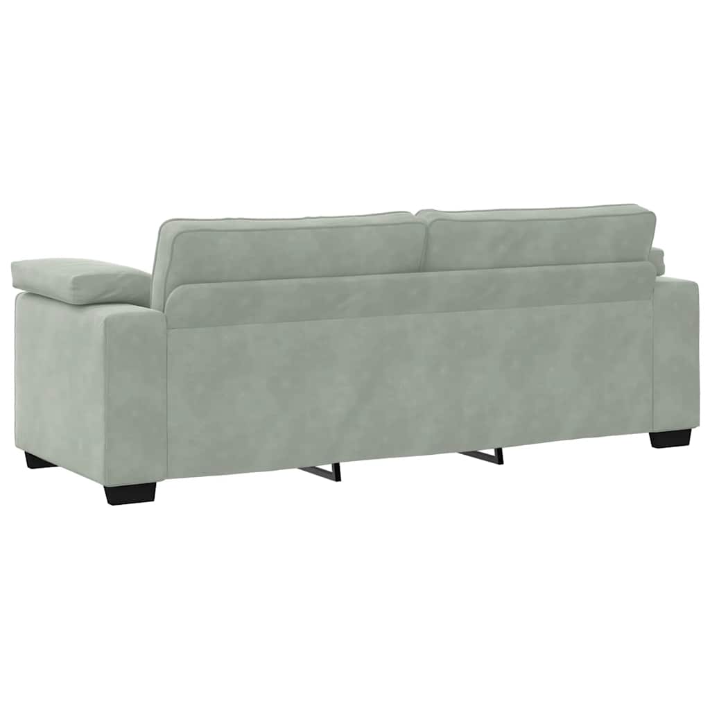 Sofasæt 3 Dele Med Hynder Velour