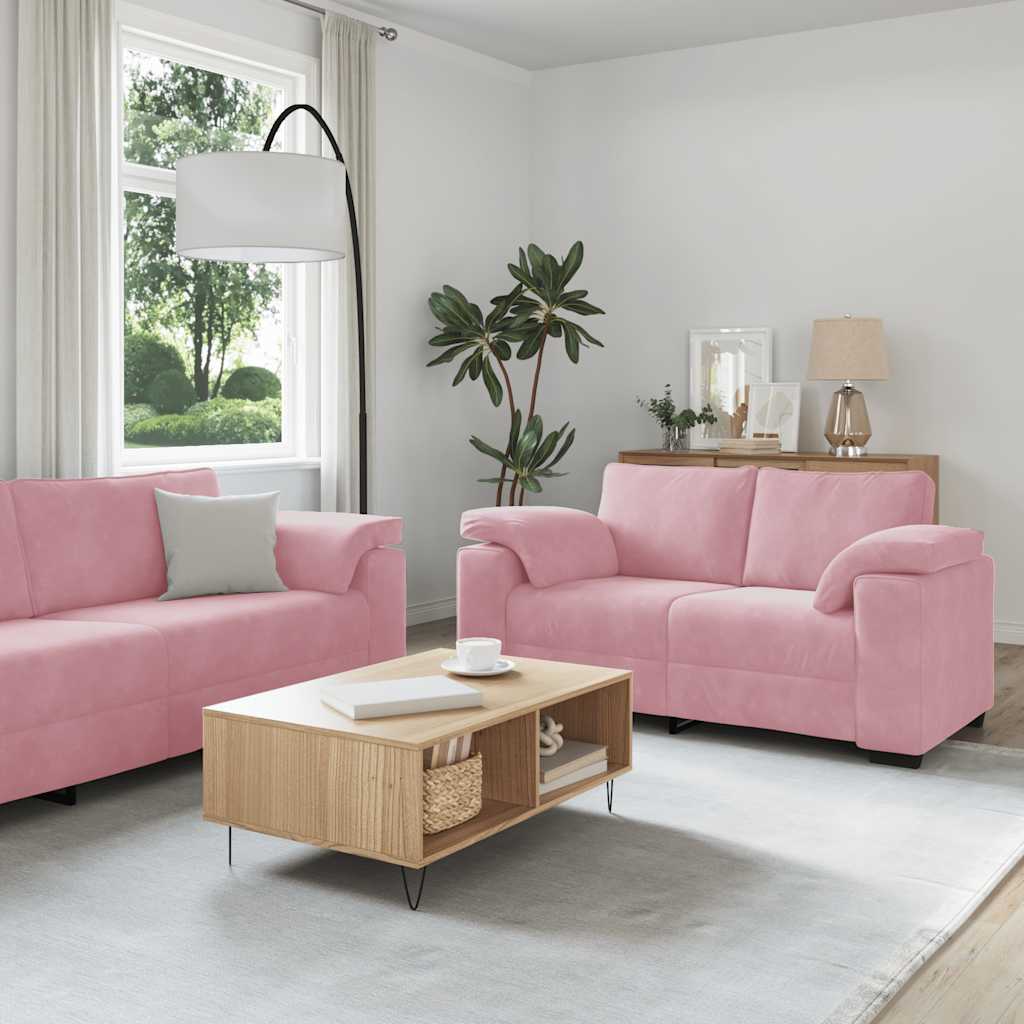 Sofasæt 3 Dele Med Hynder Velour