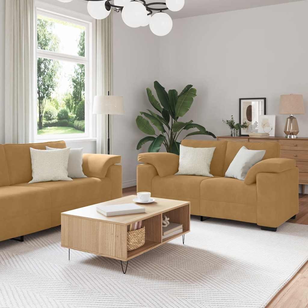 Sofasæt 3 Dele Med Hynder Velour