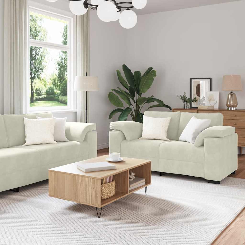 Sofasæt 3 Dele Med Hynder Velour