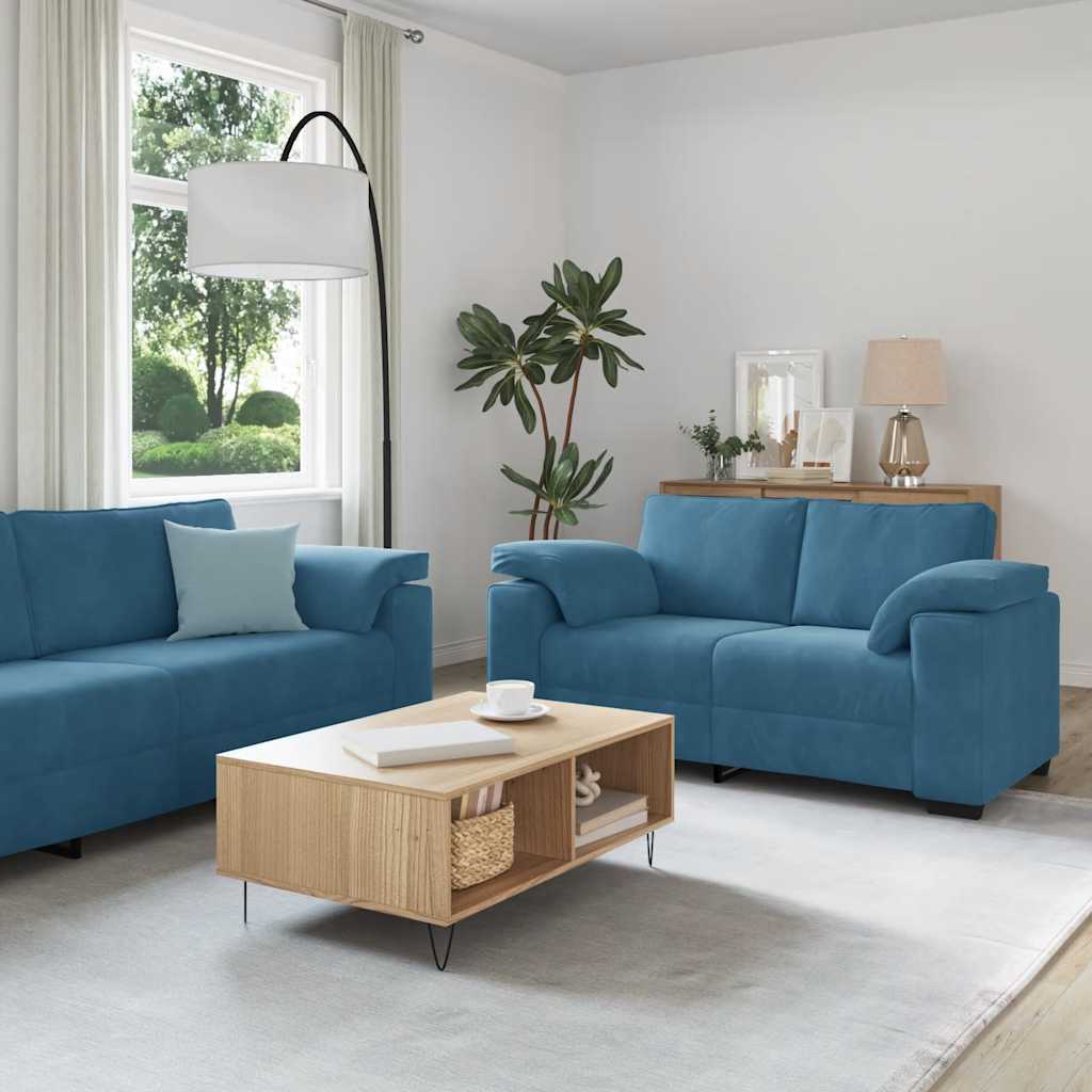 Sofasæt 3 Dele Med Hynder Velour
