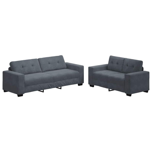2-Delt Sofasæt Med Hynder Fløjl