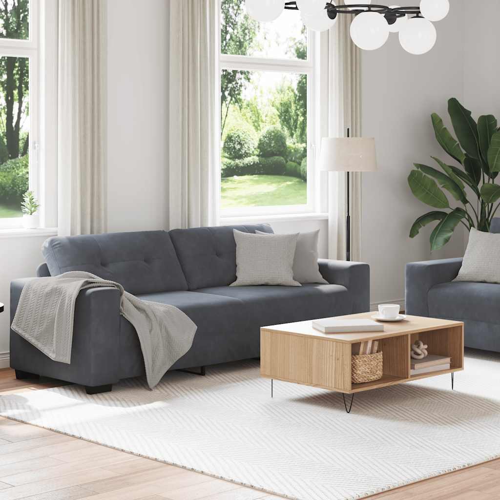 2-Delt Sofasæt Med Hynder Fløjl