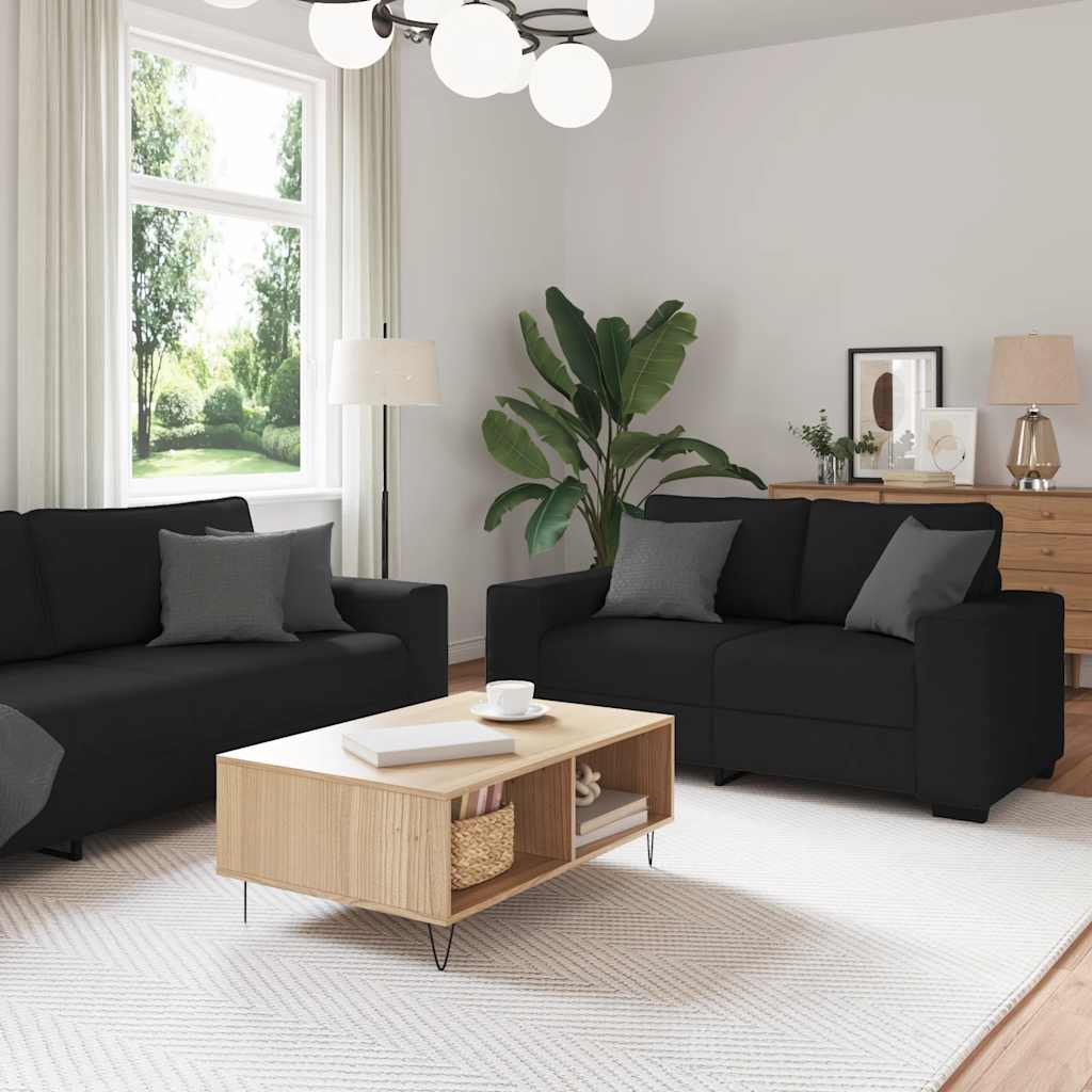 Sofasæt 2 Dele Med Hynder Stof