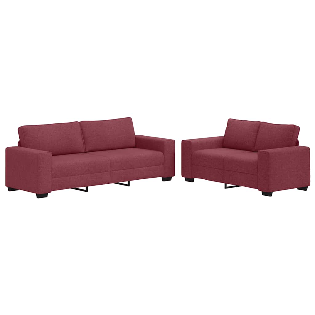 Sofasæt 2 Dele Med Hynder Stof