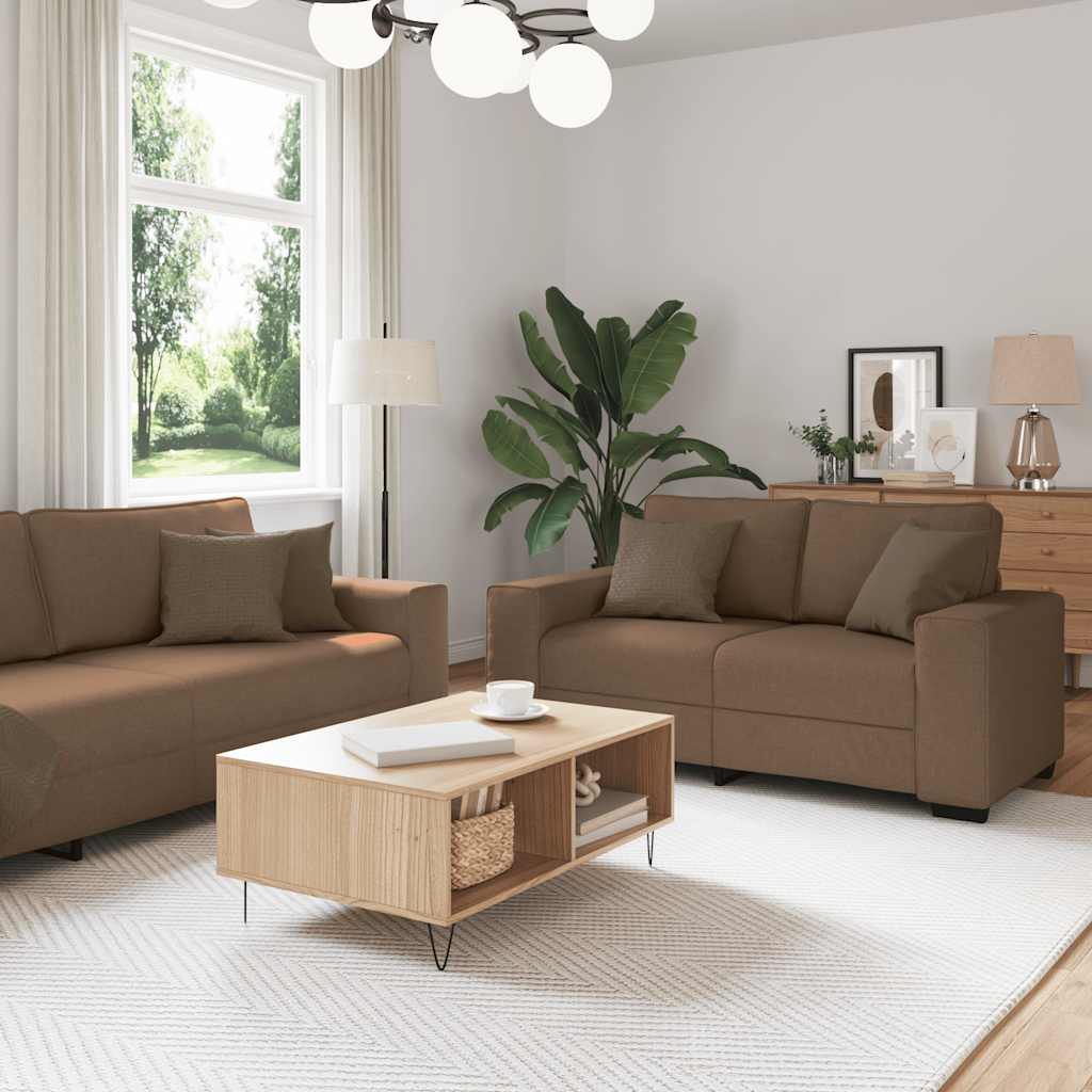 Sofasæt 2 Dele Med Hynder Stof