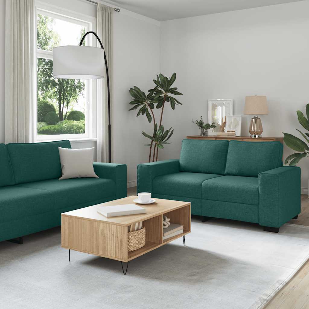 Sofasæt 2 Dele Med Hynder Stof