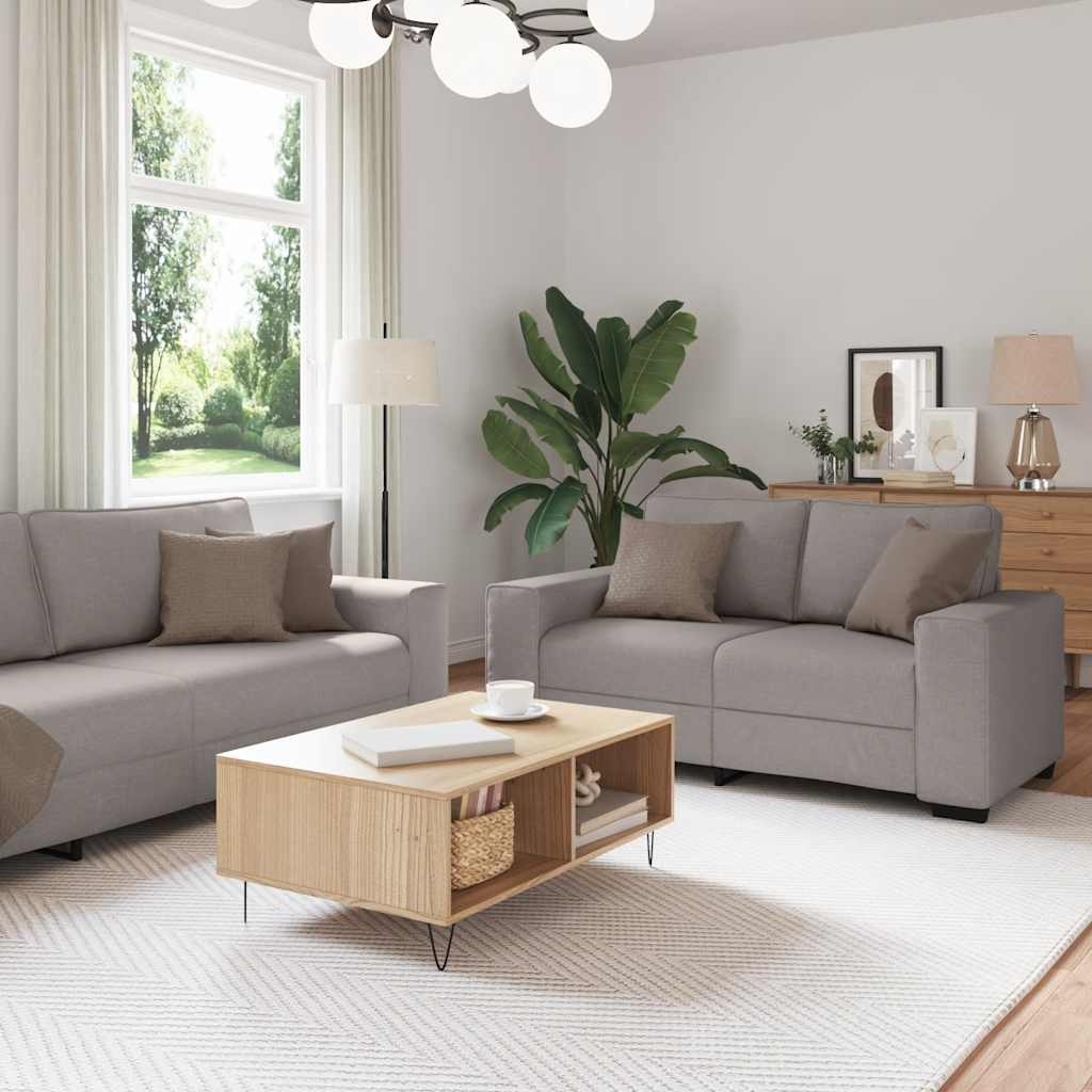 Sofasæt 2 Dele Med Hynder Stof