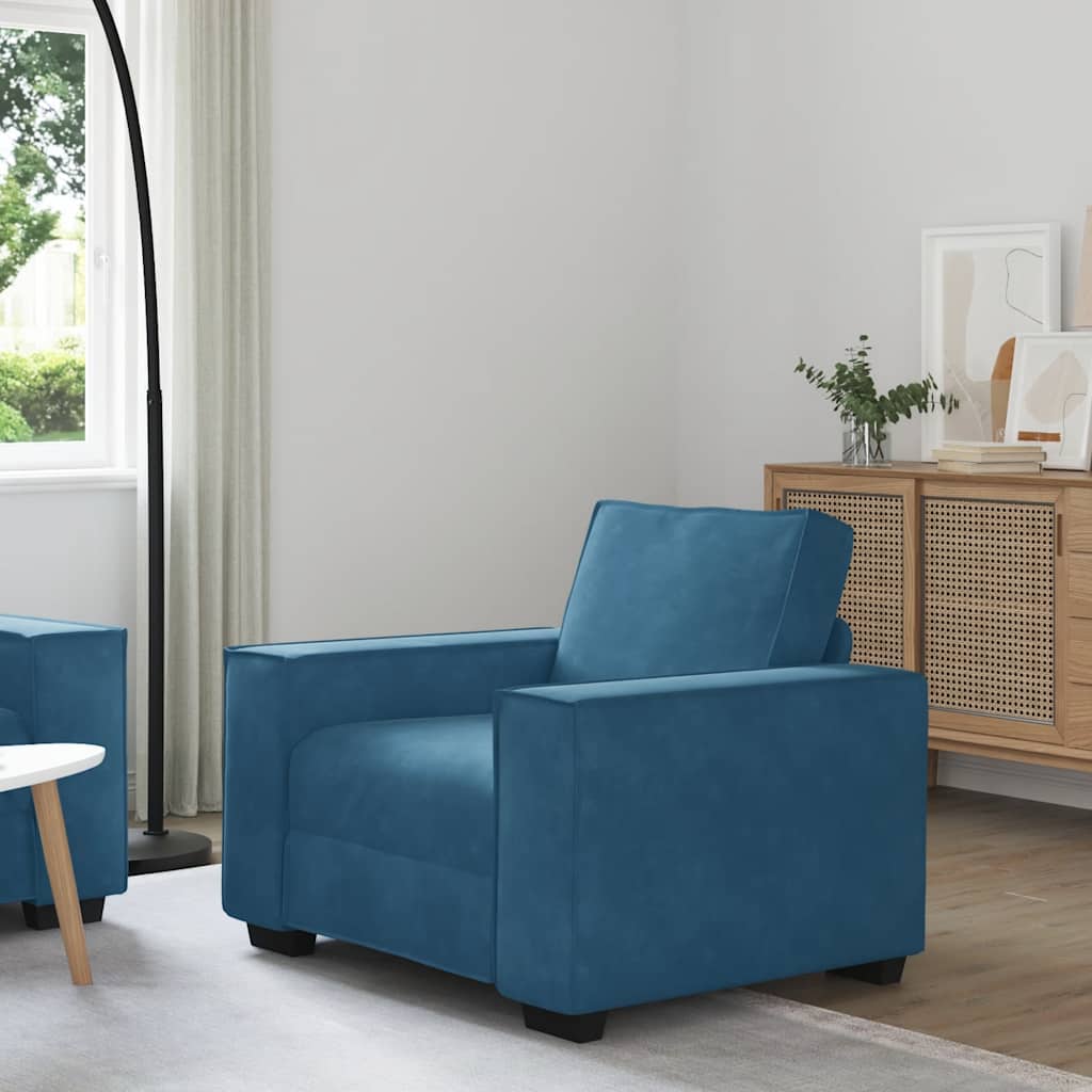 3-Personers Sofa 220X78X84 Cm Fløjl Farvet