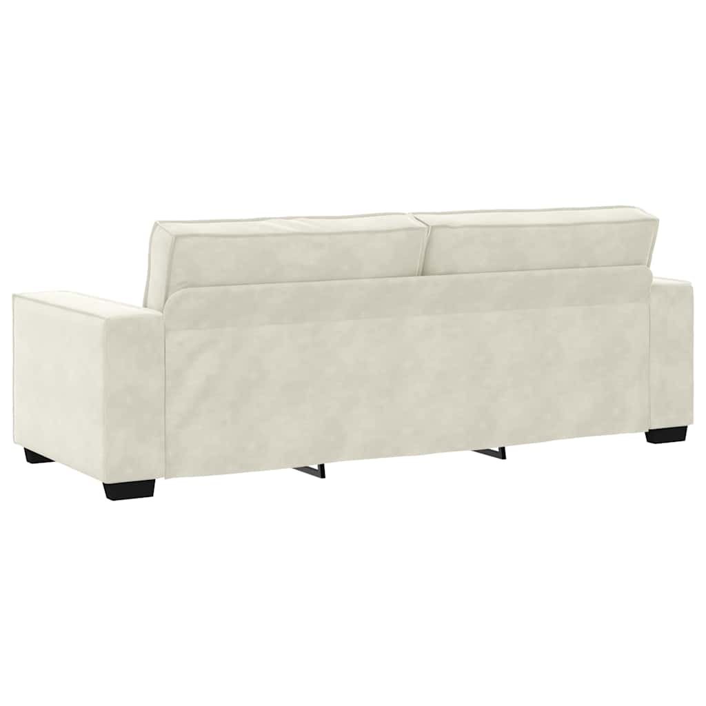 3-Personers Sofa 220X78X84 Cm Fløjl Farvet