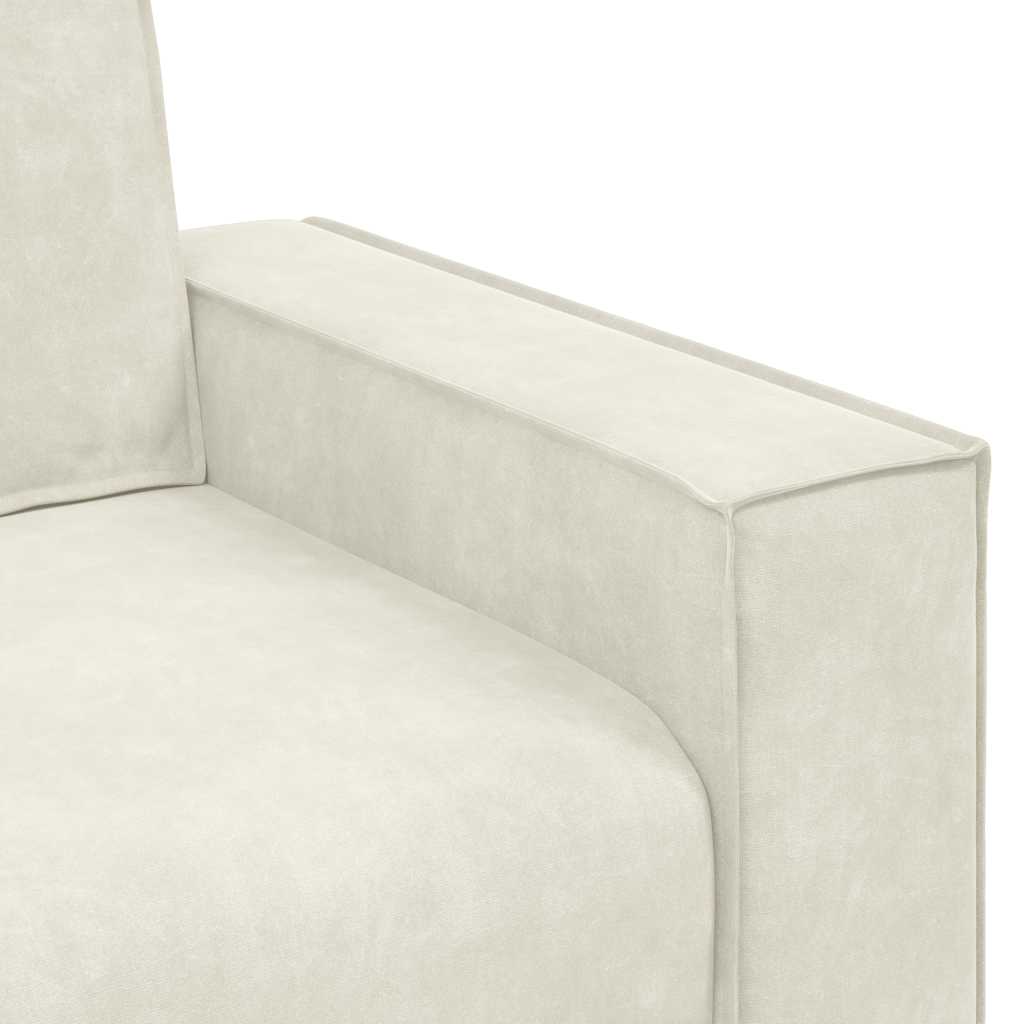 3-Personers Sofa 220X78X84 Cm Fløjl Farvet
