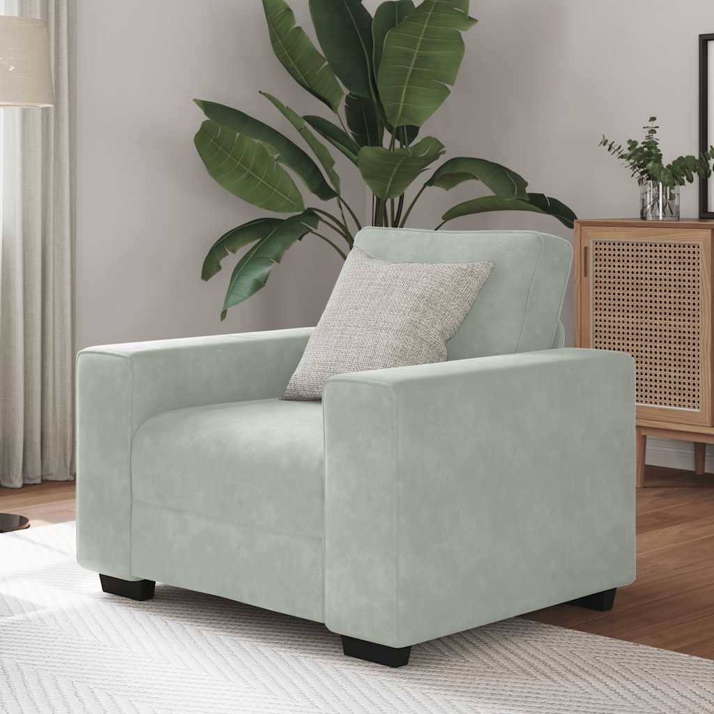 3-Personers Sofa 220X77X82 Cm Fløjl