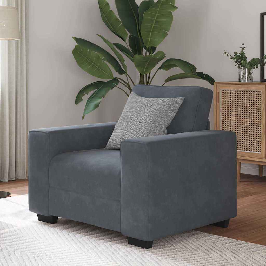 3-Personers Sofa 220X77X82 Cm Fløjl