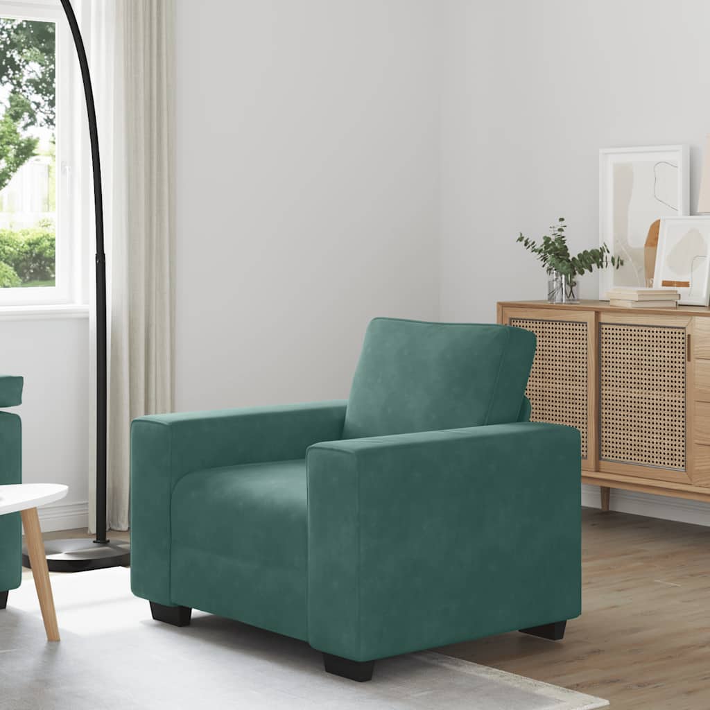 3-Personers Sofa 220X77X82 Cm Fløjl